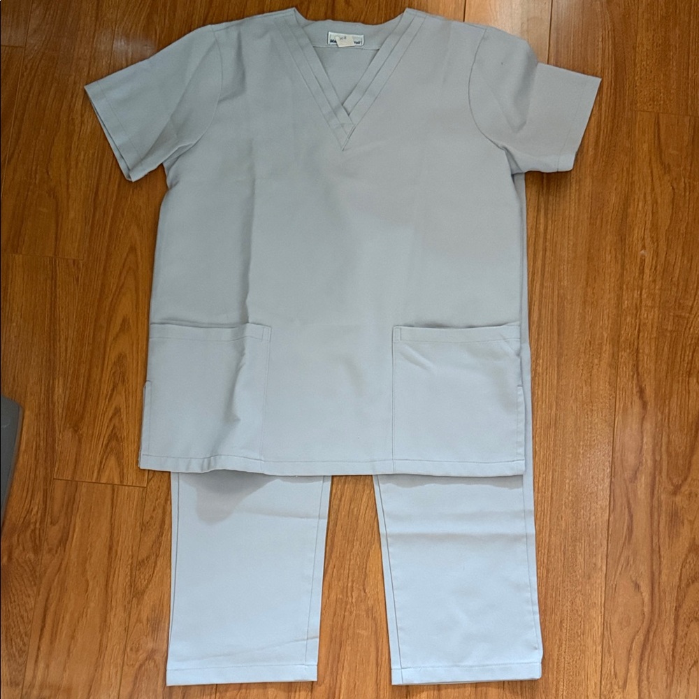 Light Gray Scrub Set XS